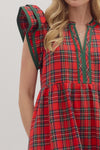 The Holly Jolly Plaid Midi Dress