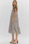 Let Me Know Midi Dress in Black