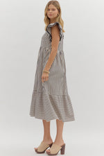 Let Me Know Midi Dress in Black