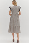 Let Me Know Midi Dress in Black