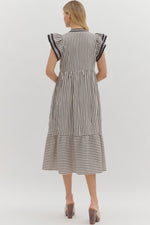 Let Me Know Midi Dress in Black