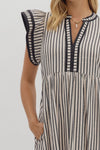 Let Me Know Midi Dress in Black
