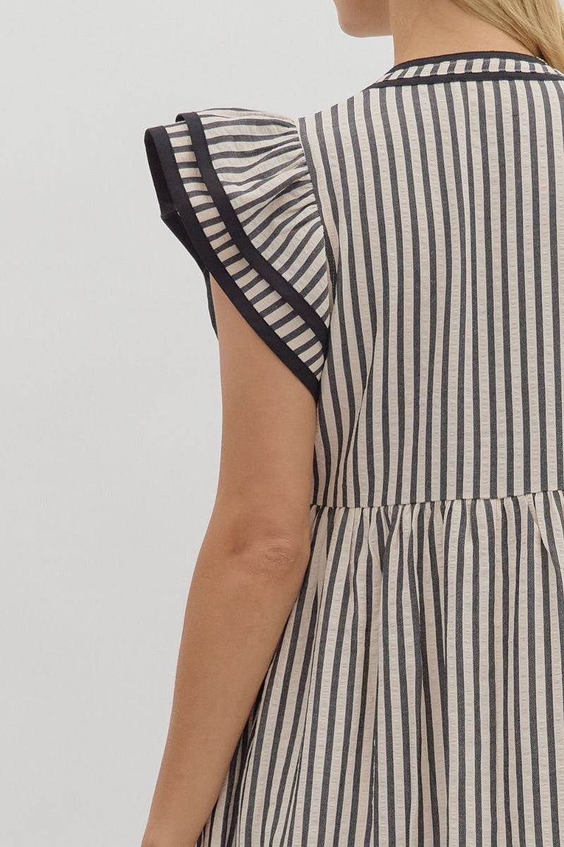 Let Me Know Midi Dress in Black