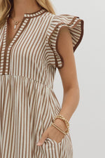 Let Me Know Midi Dress in Brown