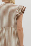 Let Me Know Midi Dress in Brown