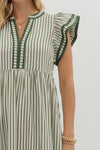 Let Me Know Midi Dress in Hunter Green