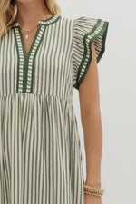 Let Me Know Midi Dress in Hunter Green