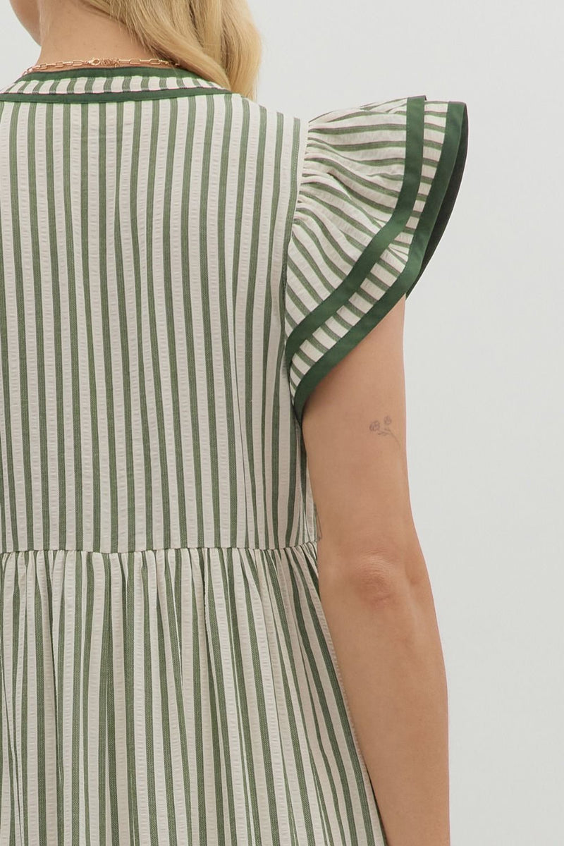 Let Me Know Midi Dress in Hunter Green
