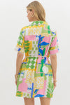 Off To Paradise Print Dress