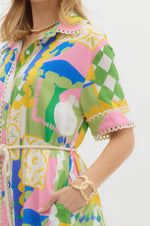 Off To Paradise Print Dress