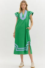 Southern Elegance Dress in Green
