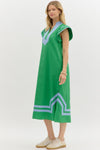 Southern Elegance Dress in Green
