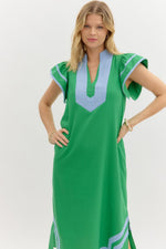 Southern Elegance Dress in Green