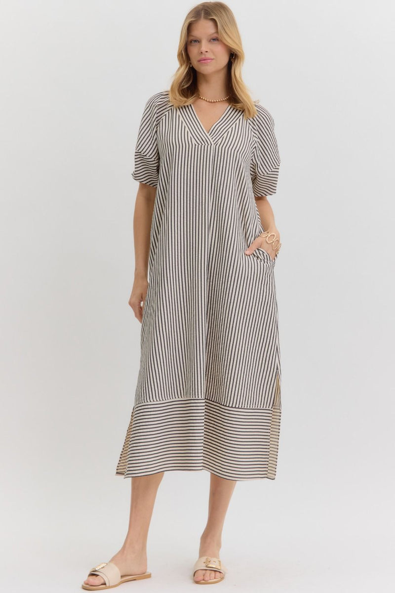Always The One Midi Dress in Black