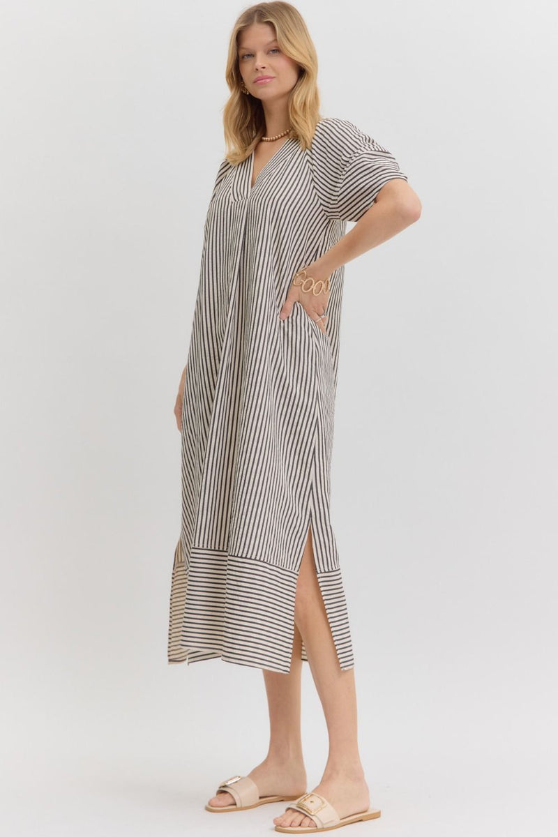Always The One Midi Dress in Black