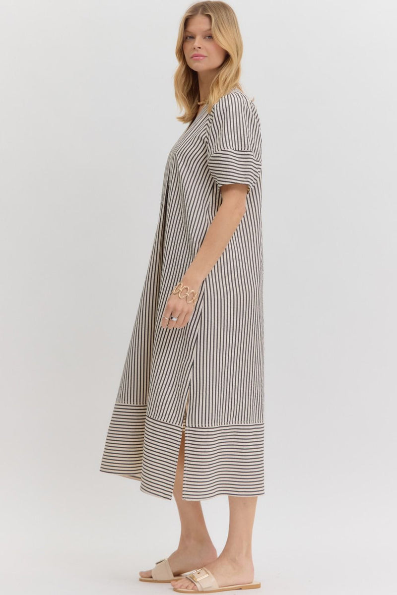 Always The One Midi Dress in Black