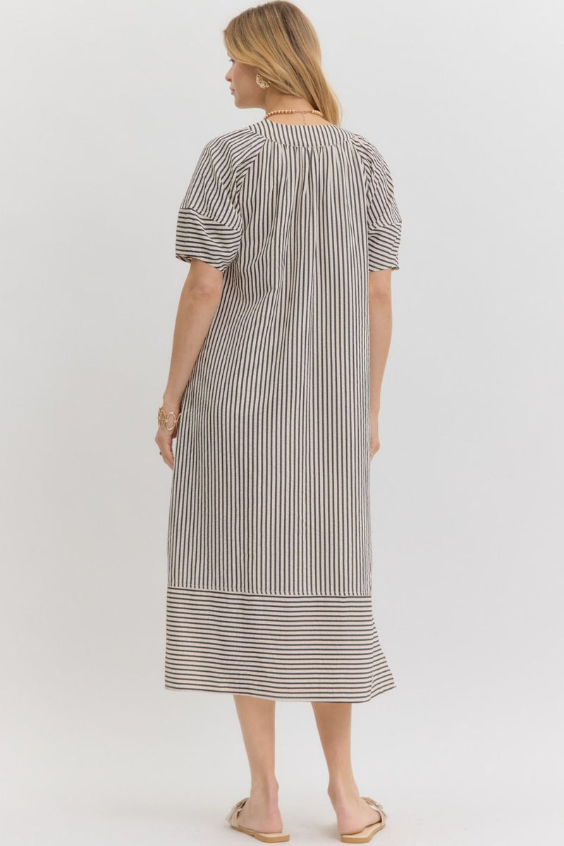 Always The One Midi Dress in Black