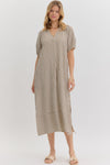 Always The One Midi Dress in Brown