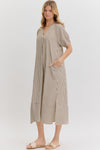 Always The One Midi Dress in Brown