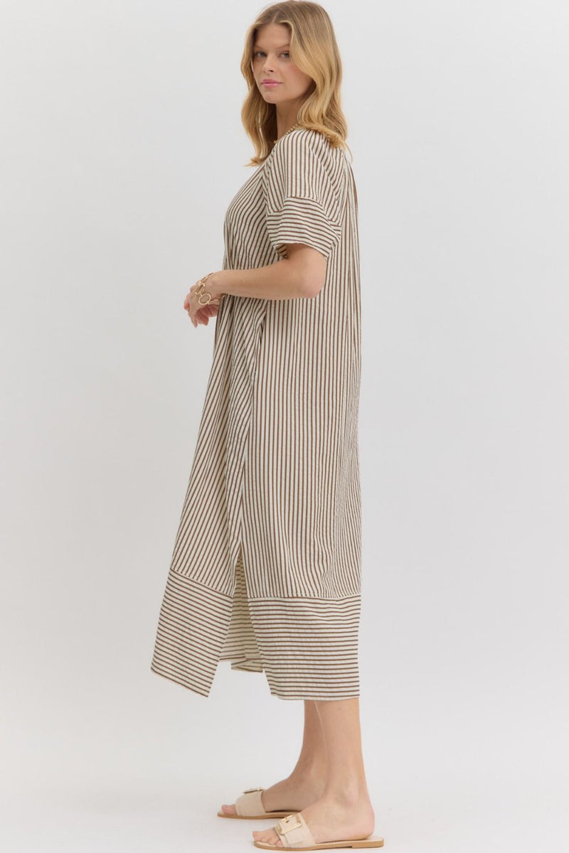 Always The One Midi Dress in Brown