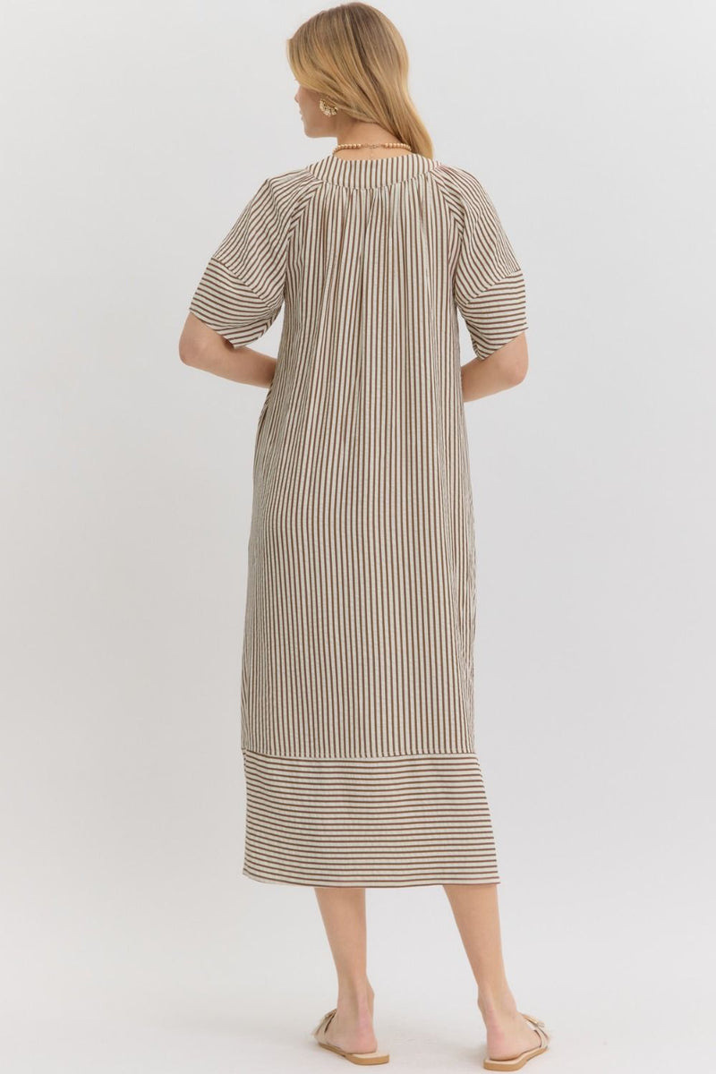 Always The One Midi Dress in Brown