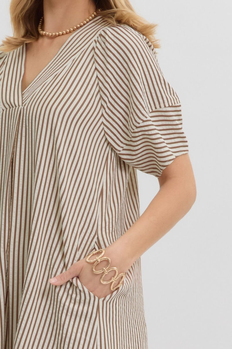 Always The One Midi Dress in Brown