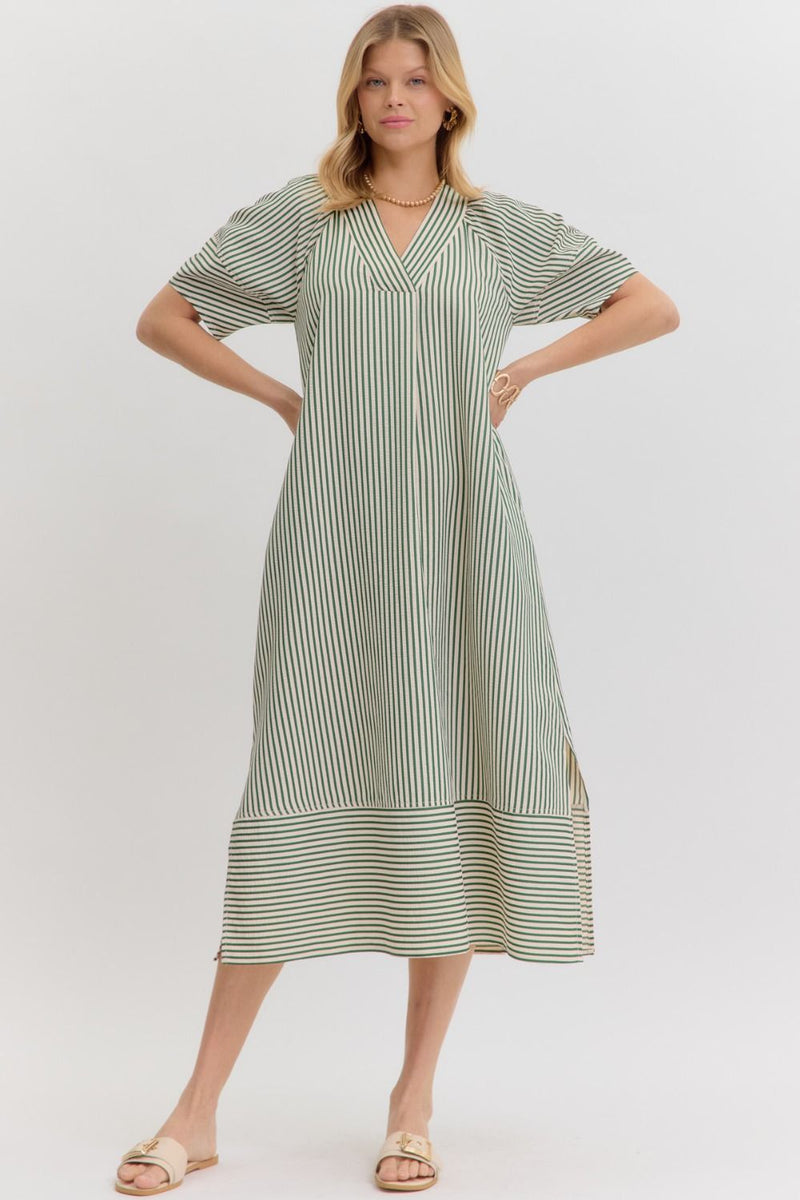 Always The One Midi Dress in Hunter Green