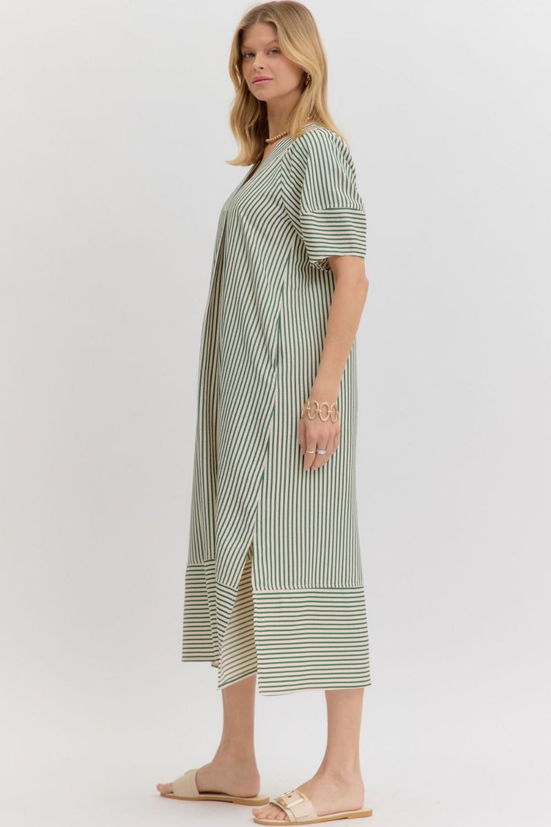 Always The One Midi Dress in Hunter Green