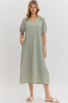 Always The One Midi Dress in Hunter Green