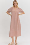 Always The One Midi Dress in Rust