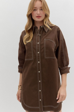Sweet Simple Truth Dress in Chocolate