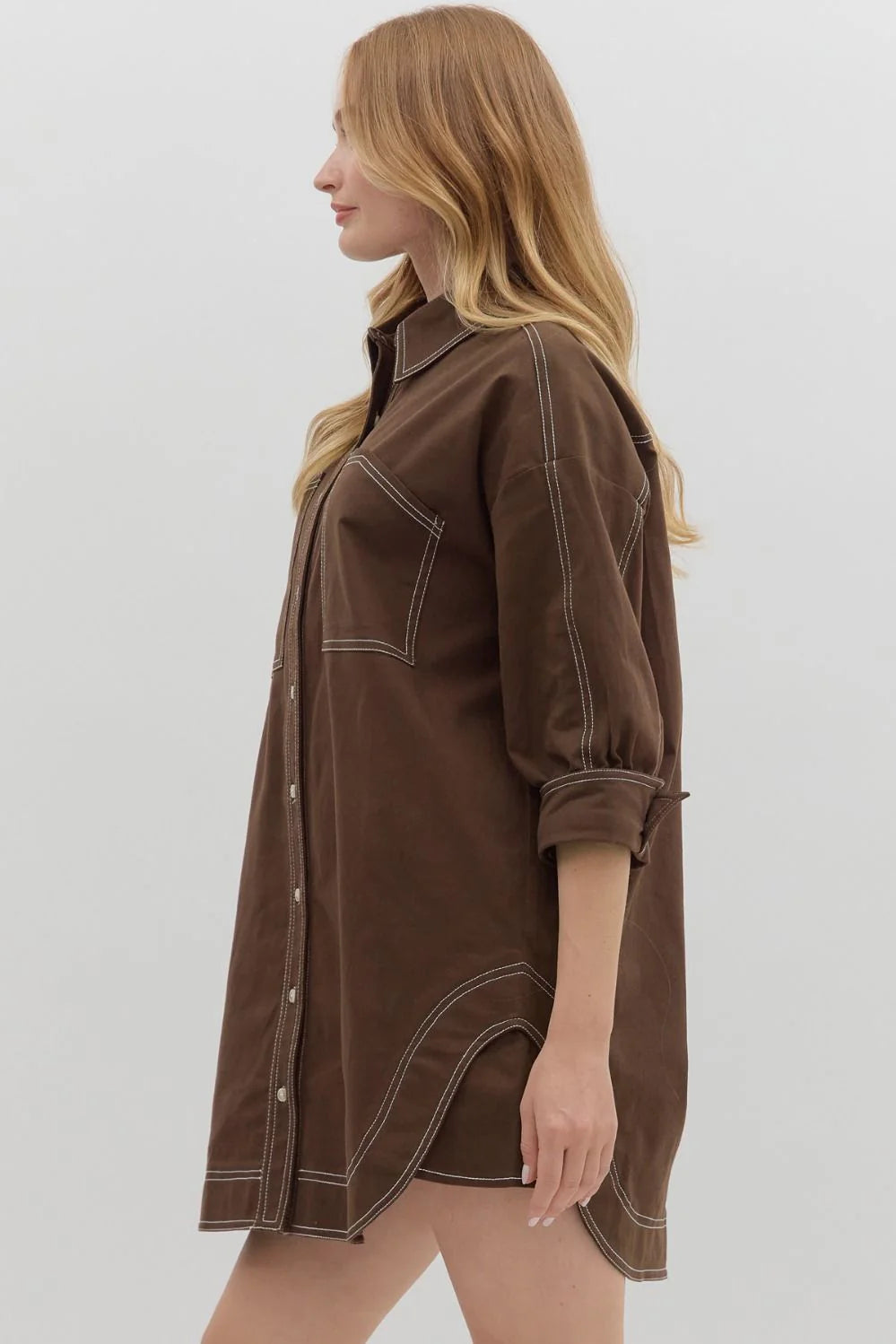 Sweet Simple Truth Dress in Chocolate