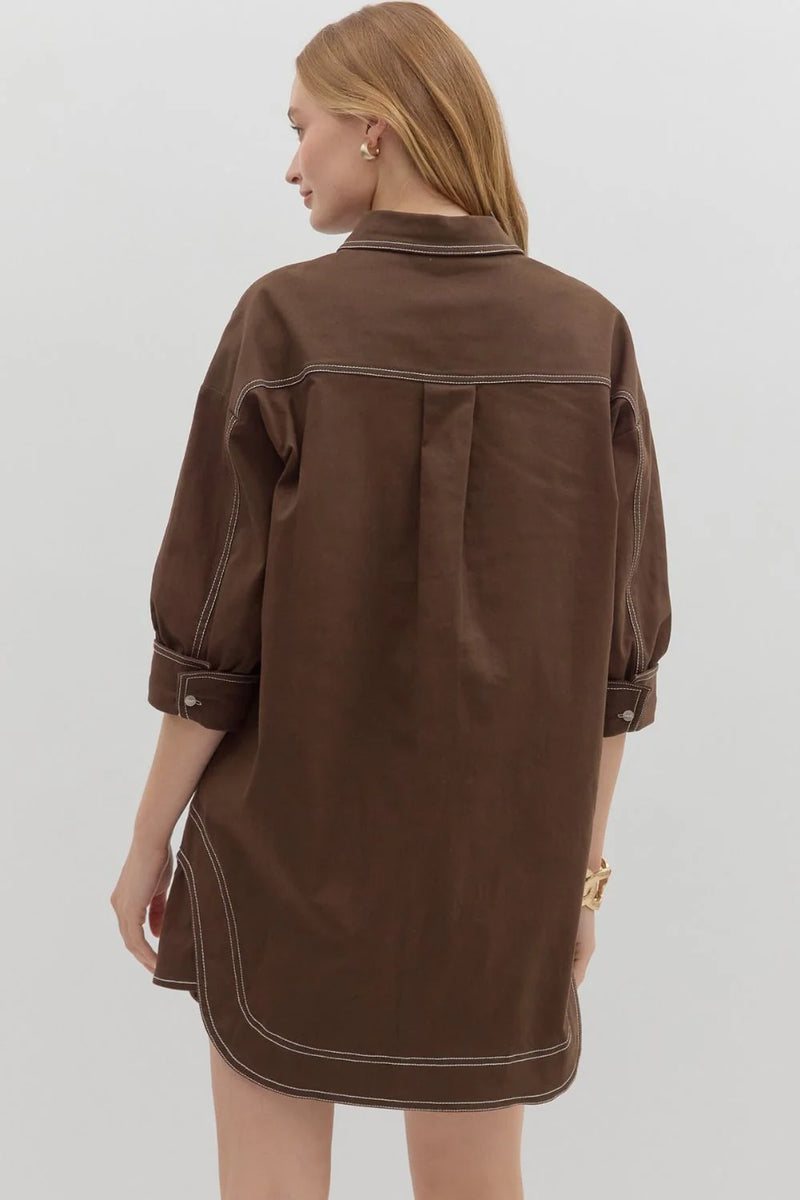 Sweet Simple Truth Dress in Chocolate