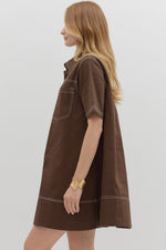 Just The Way It Goes Dress in Brown