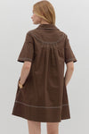 Just The Way It Goes Dress in Brown
