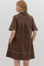 Just The Way It Goes Dress in Brown