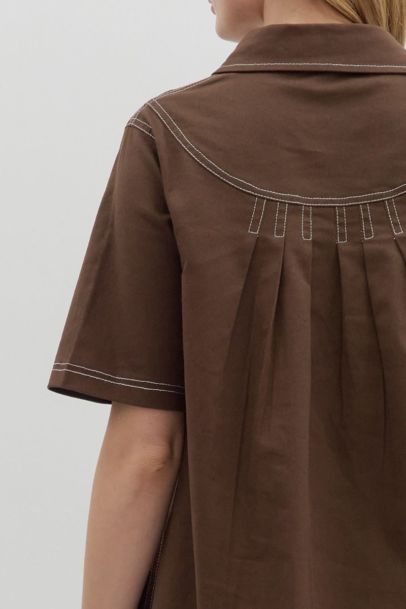 Just The Way It Goes Dress in Brown
