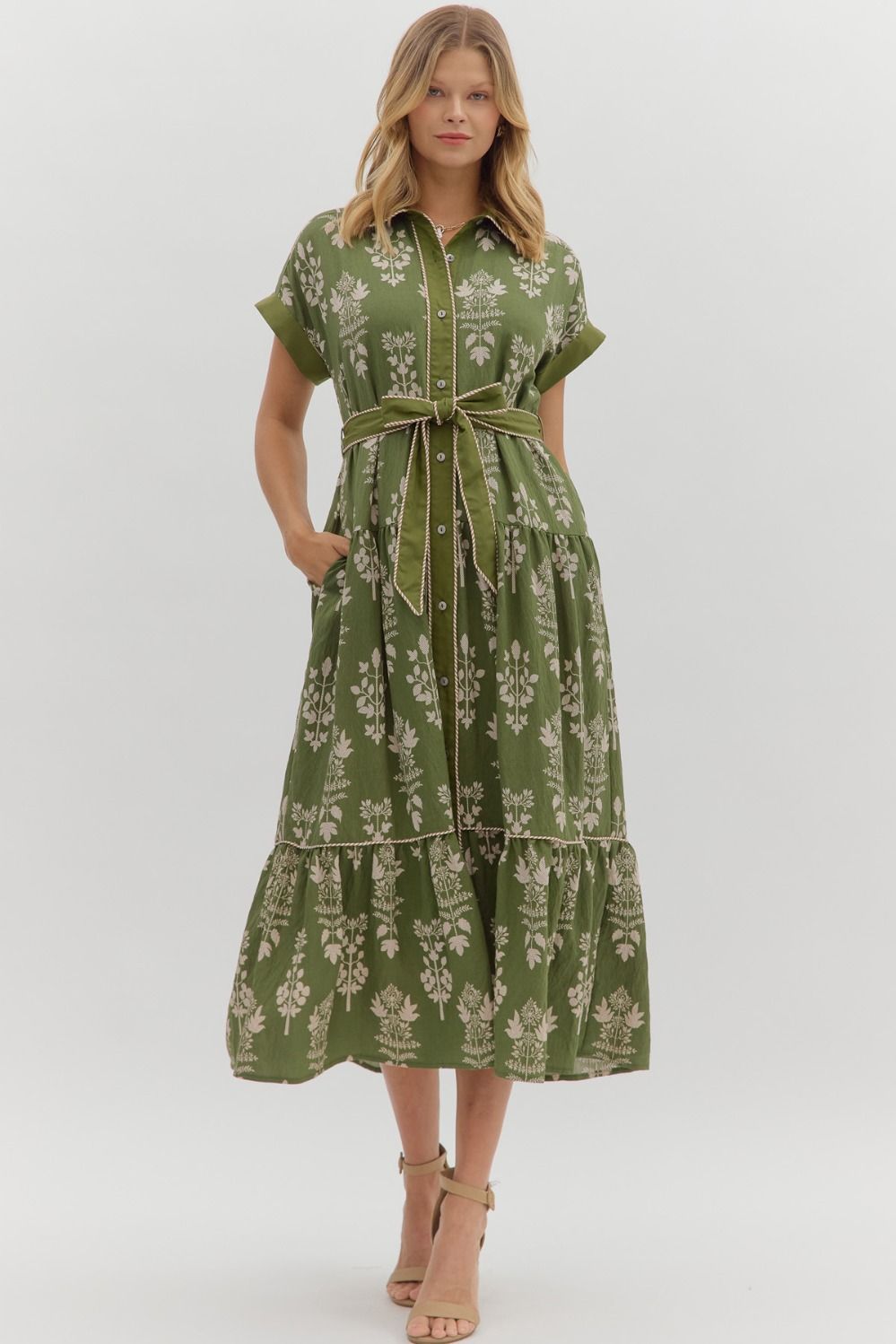 Without Hesitation Maxi Dress in Green