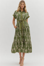 Without Hesitation Maxi Dress in Green
