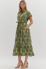Without Hesitation Maxi Dress in Green