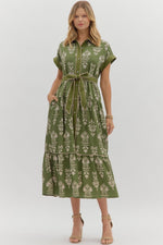 Without Hesitation Maxi Dress in Green