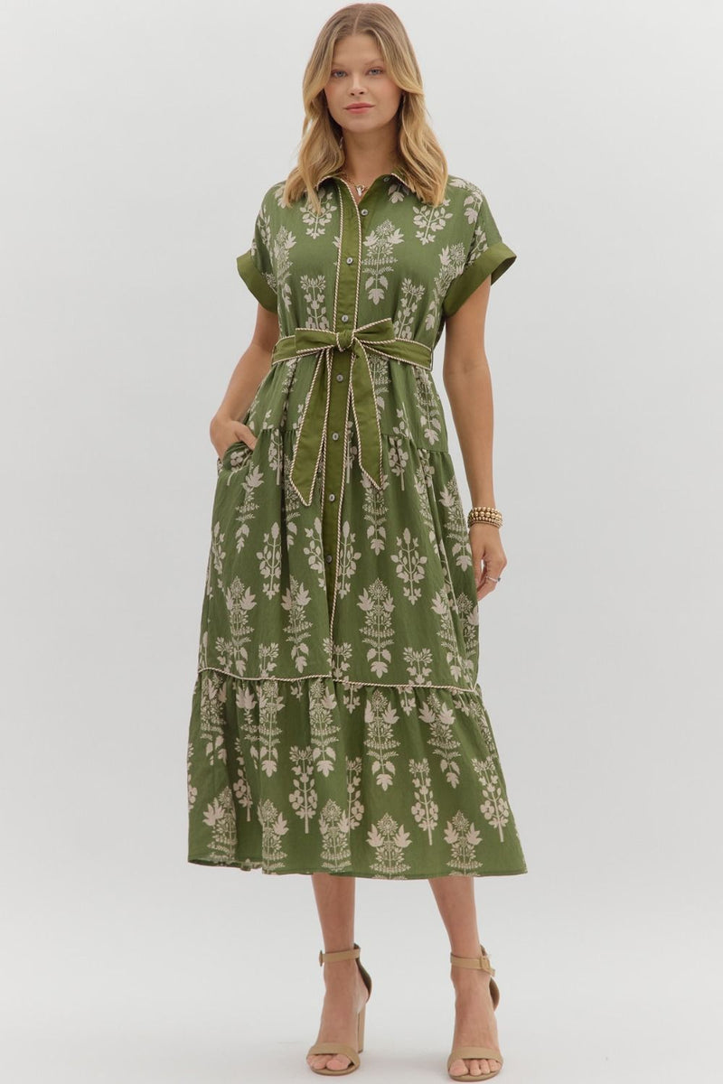 Without Hesitation Maxi Dress in Green