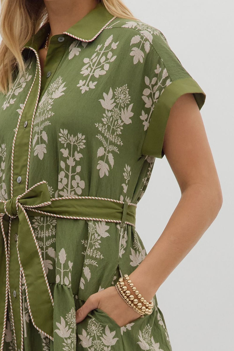 Without Hesitation Maxi Dress in Green