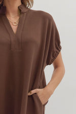 The Harper Midi Dress in Espresso