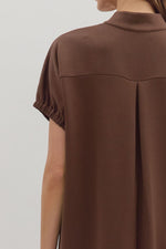 The Harper Midi Dress in Espresso