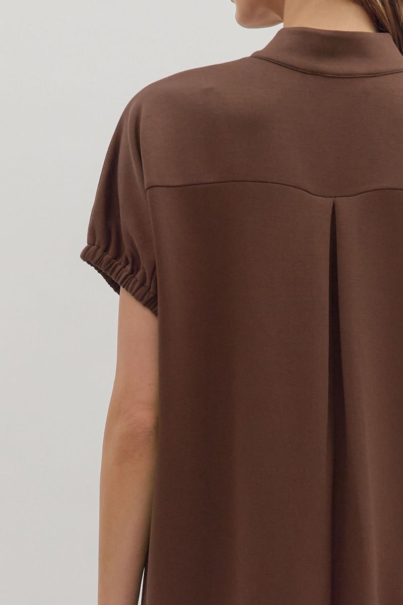 The Harper Midi Dress in Espresso