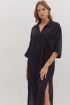 The Margot Caftan Dress in Black