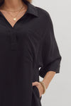 The Margot Caftan Dress in Black
