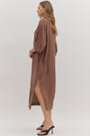 The Margot Caftan Dress in Brown