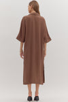 The Margot Caftan Dress in Brown